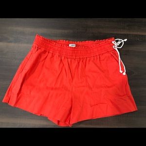 Red jcrew shorts